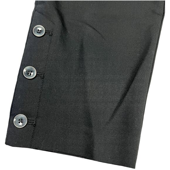 Ann Taylor Factory Pants Black Ankle Button Zip Fly Women's 8 Crop Trouser - Picture 11 of 11